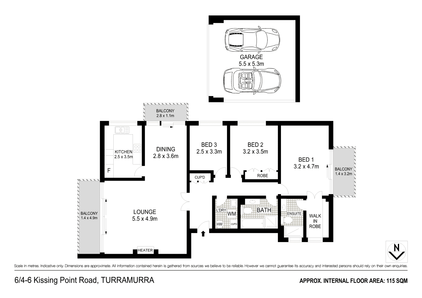 6/4-6 Kissing Point Road, TURRAMURRA, NSW 2074