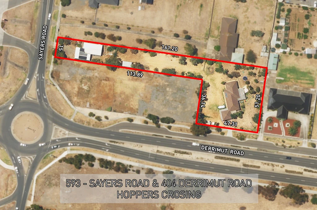 404 and 593 Derrimut Rd and Sayers Road, Hoppers Crossing, VIC 3029