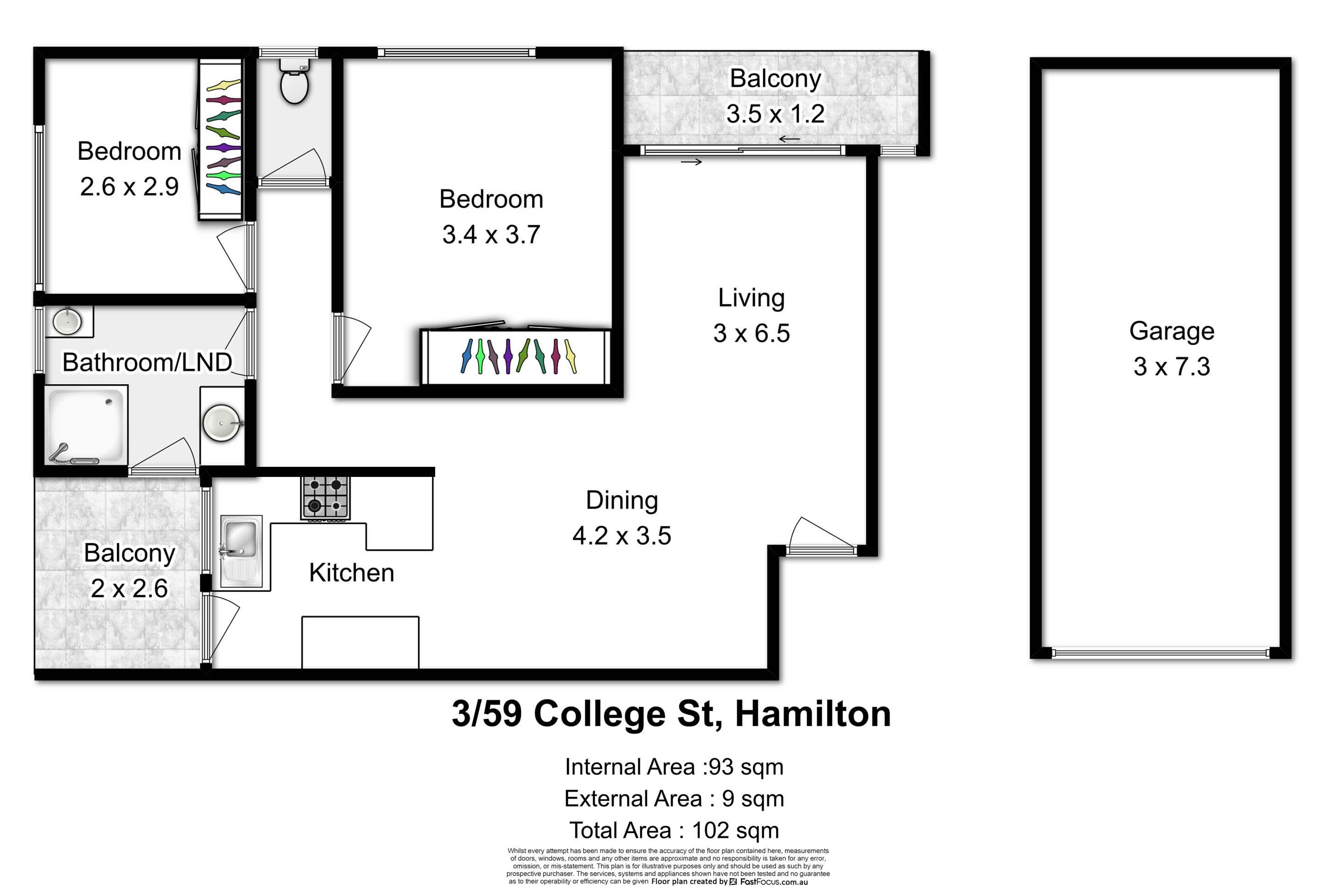 3/59 College Street, Hamilton, QLD 4007