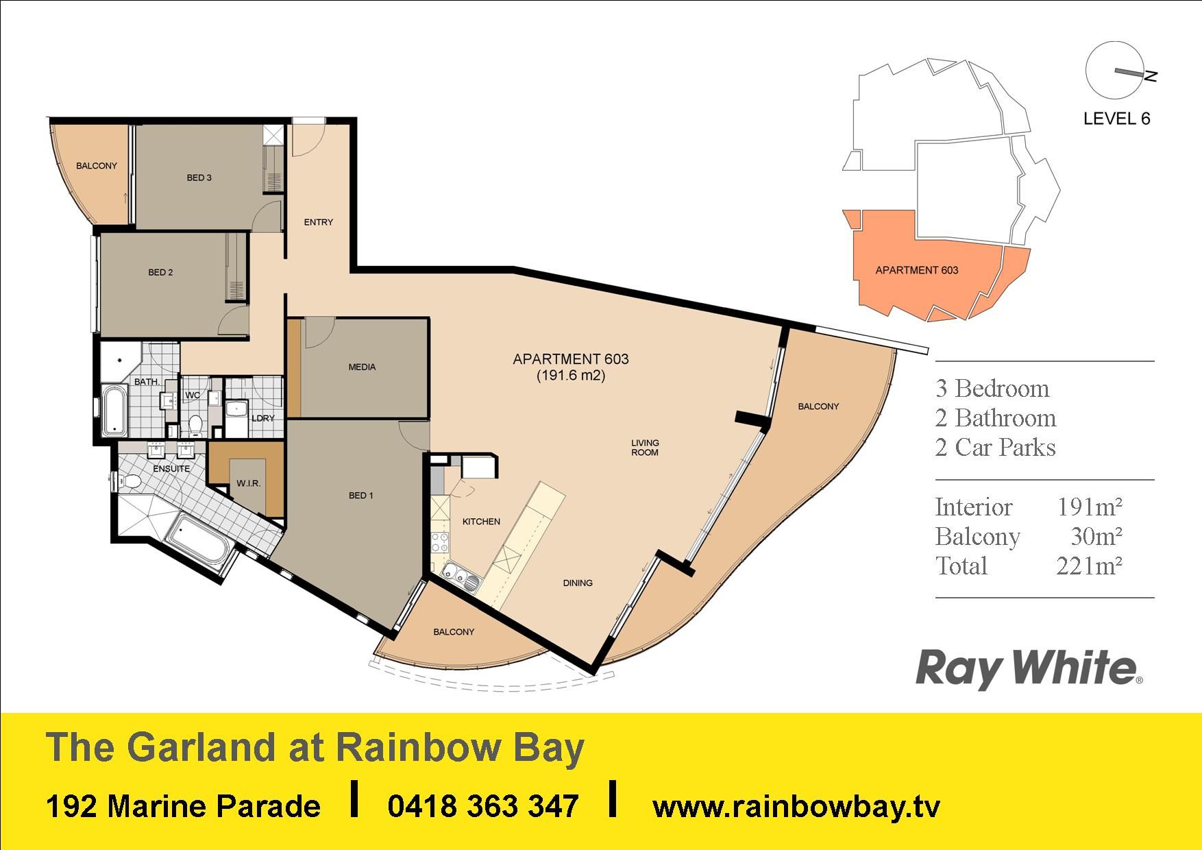 603/192 Marine Parade 'The Garland' , RAINBOW BAY, QLD Home For Sale