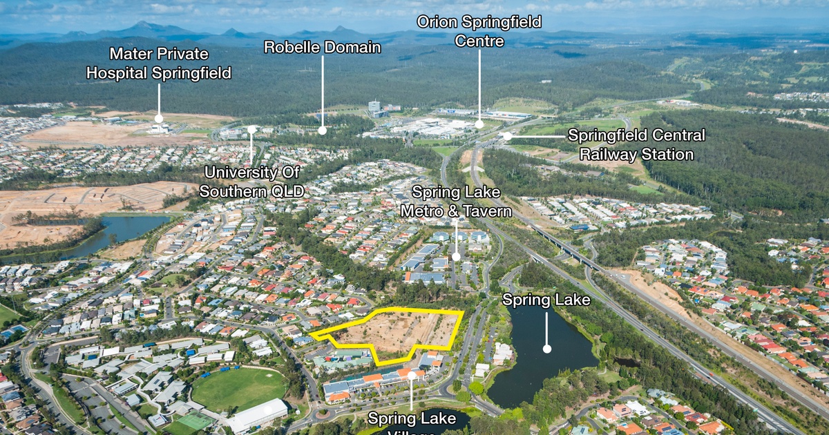 Springfield Lakes Postcode 17 Springfield Lakes Boulevard and 15-17 Viewpoint Drive, Springfield ...