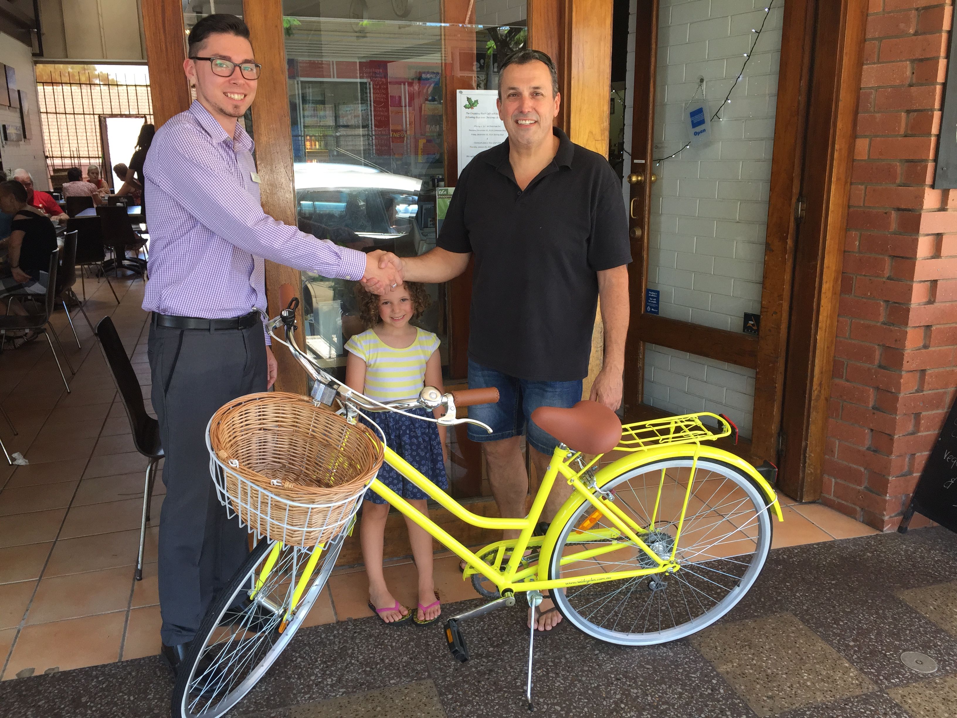 ray white yellow bike