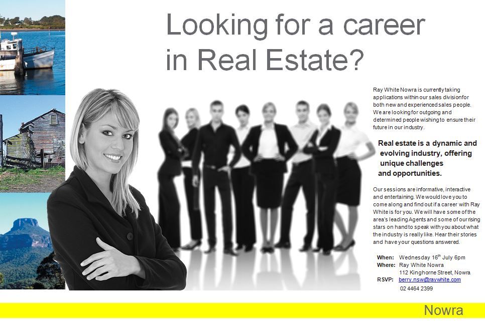 Recruitment Night Wednesday16th July News Ray White South Coast Nowra