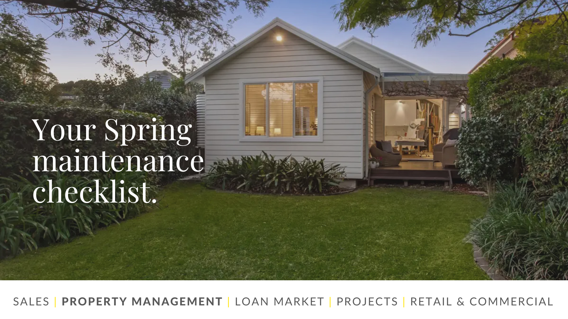 Spring Property Maintenance Checklist for Landlords - News - Ray White ...