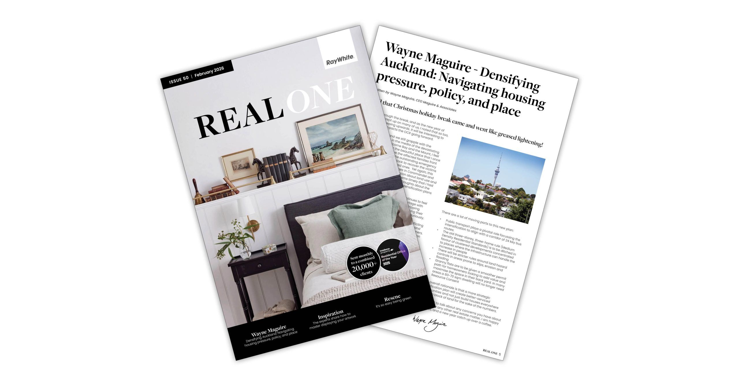 REAL ONE Magazine - Ray White Five AM Bayside