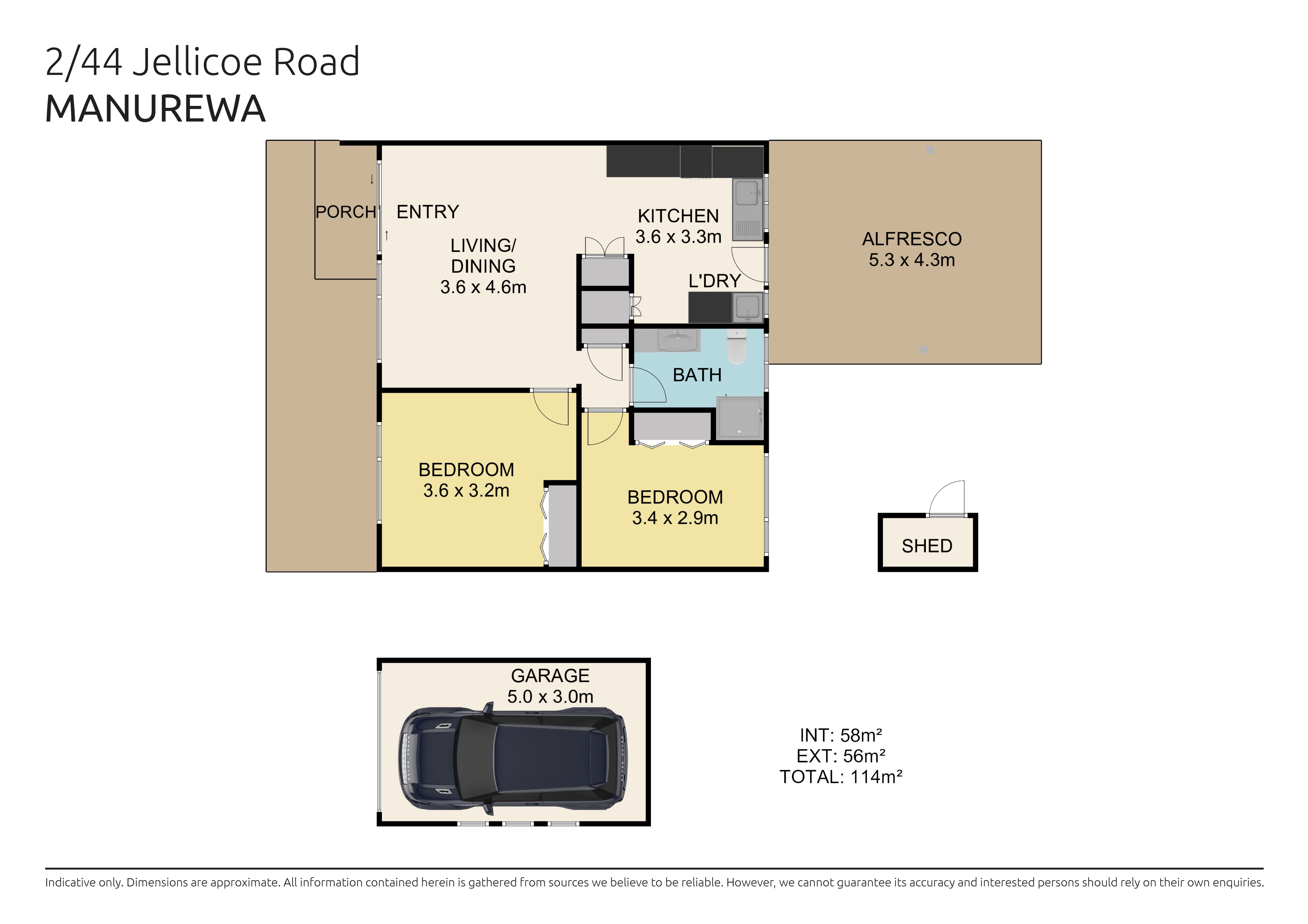 2/44 Jellicoe Road, Manurewa, Manukau City