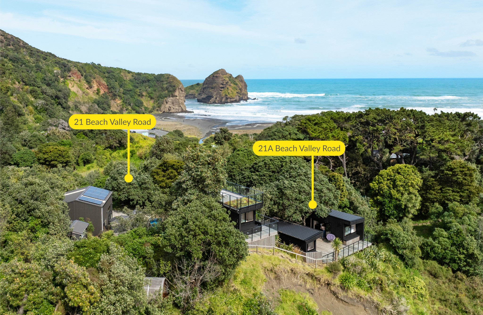 21 & 21a Beach Valley Road, Piha, Waitakere City