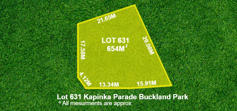 Lot 631 Kapinka Parade, Buckland Park, SA 5120 Land for Sale Ray