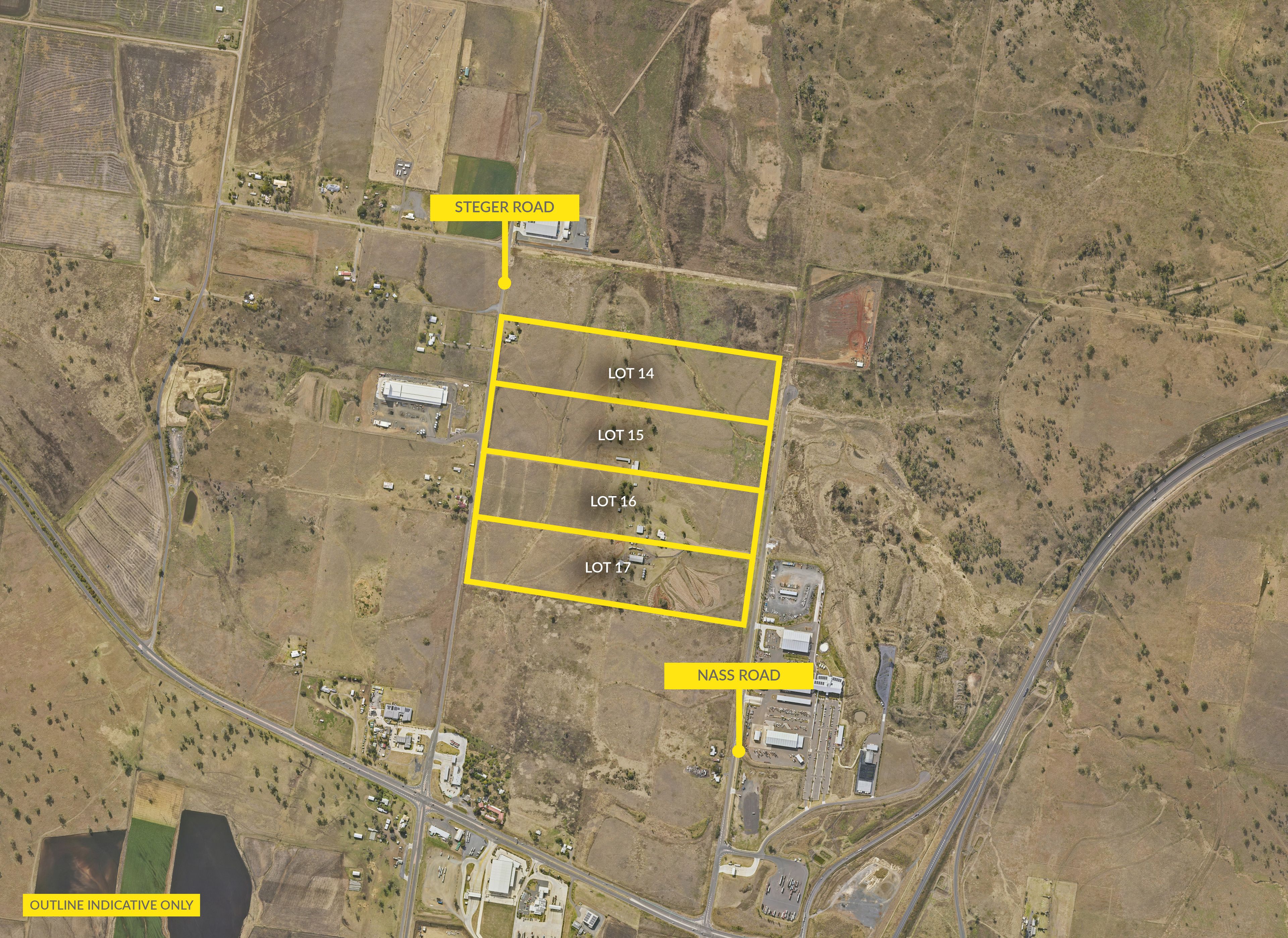 Lots 14-17, 101 Nass Road, Charlton, QLD 4350