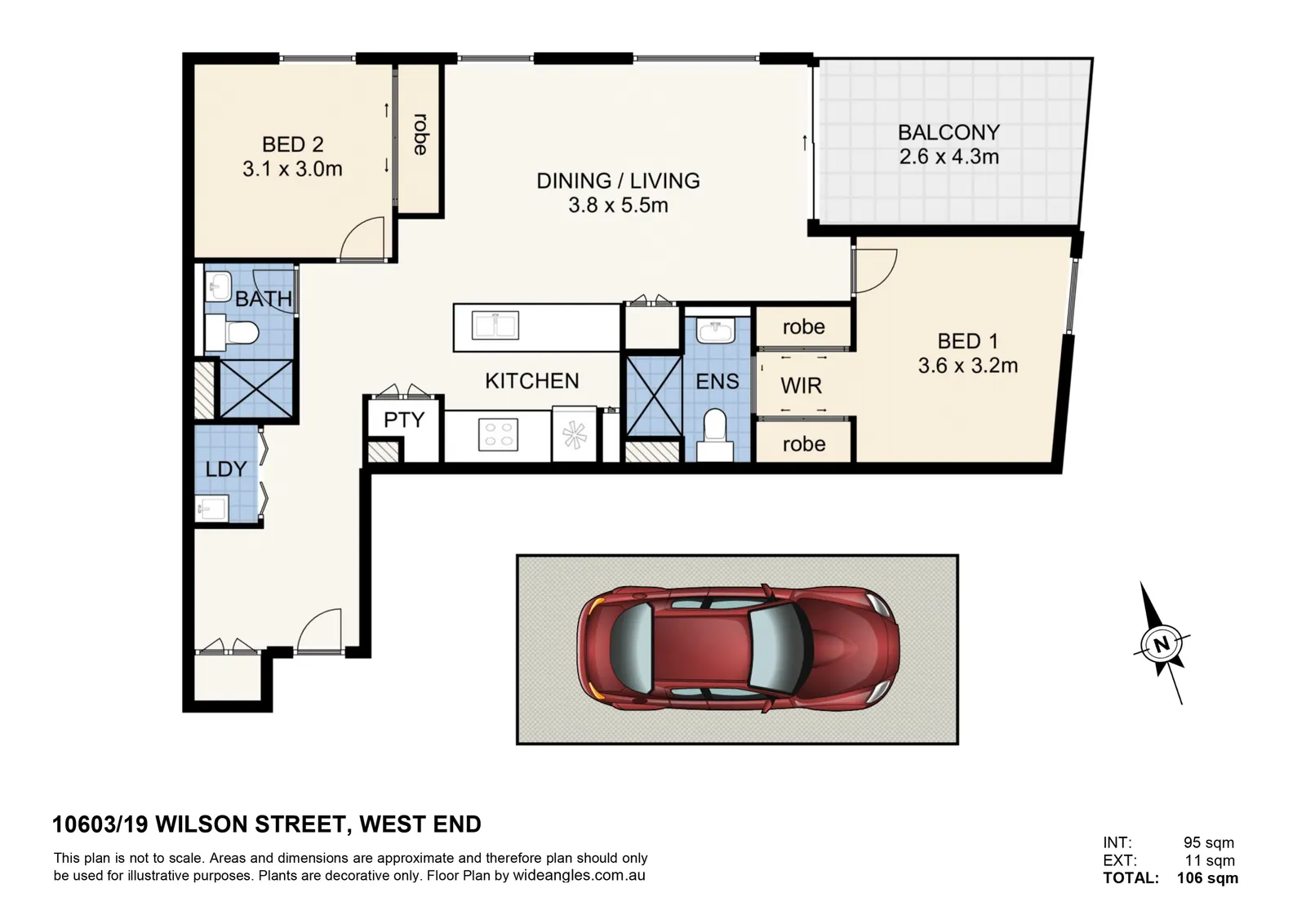 10603/19 Wilson Street, West End floorplan