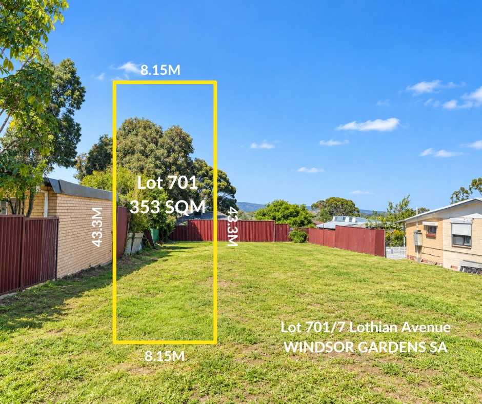 Lot 701/7 Lothian Avenue, Windsor Gardens, SA 5087