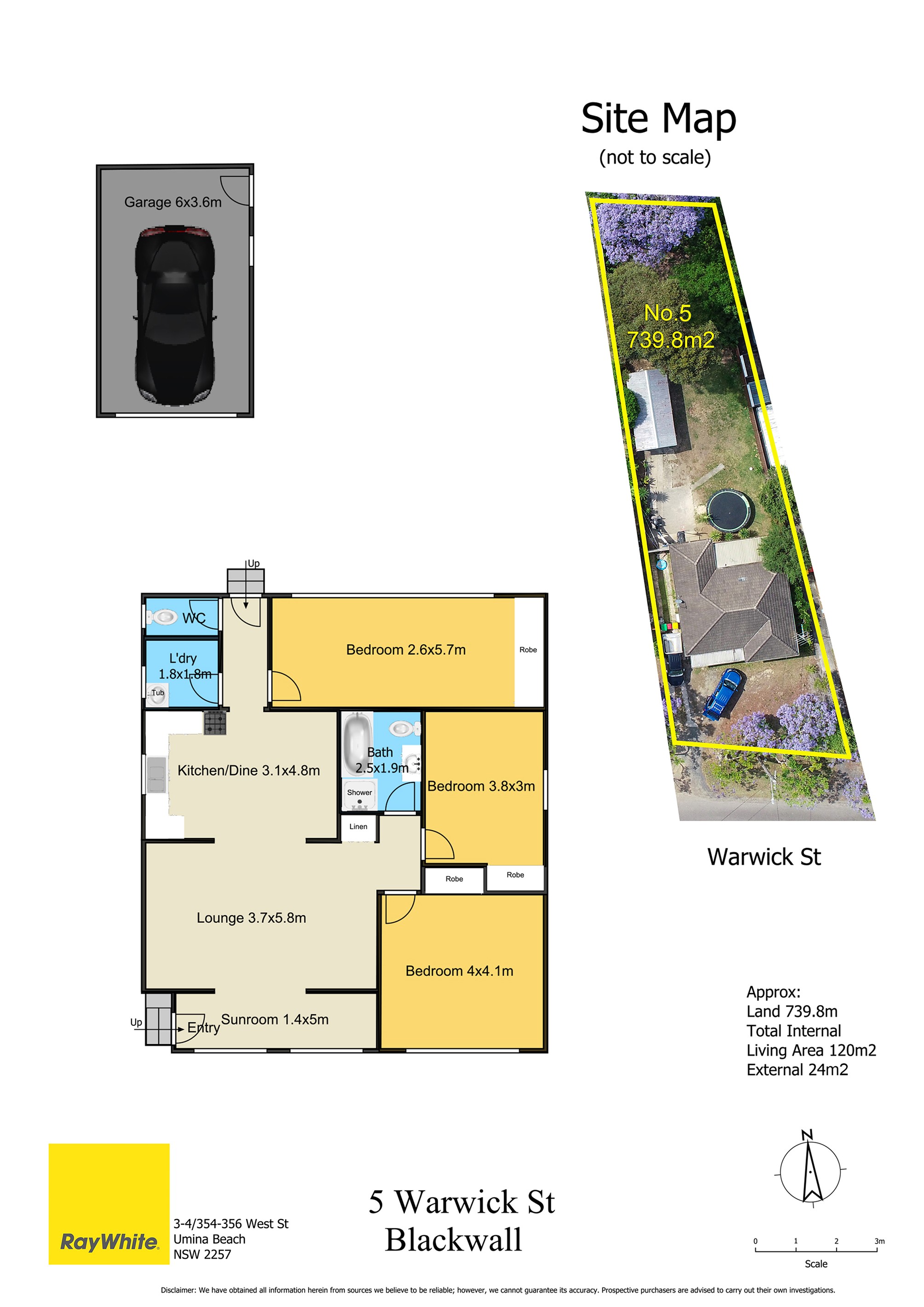 5,7,9 Warwick Street, Blackwall, NSW 2256