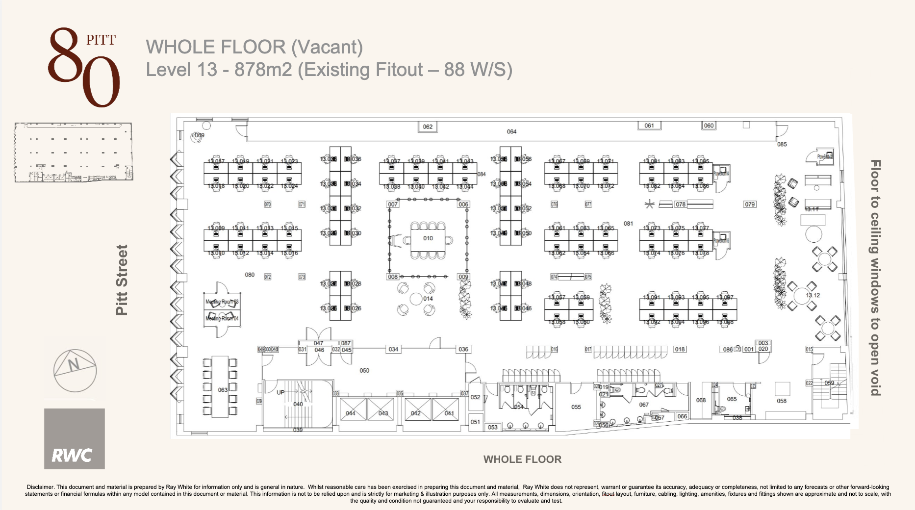Whole Level 13/80 Pitt Street, Sydney, NSW 2000