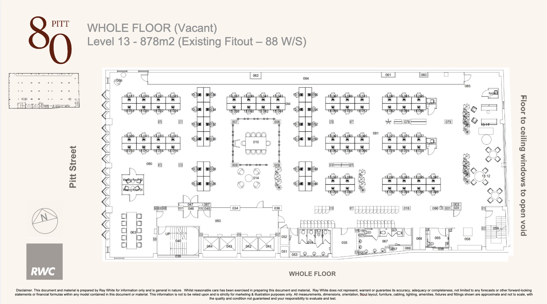 Whole Level 13/80 Pitt Street, Sydney, NSW 2000