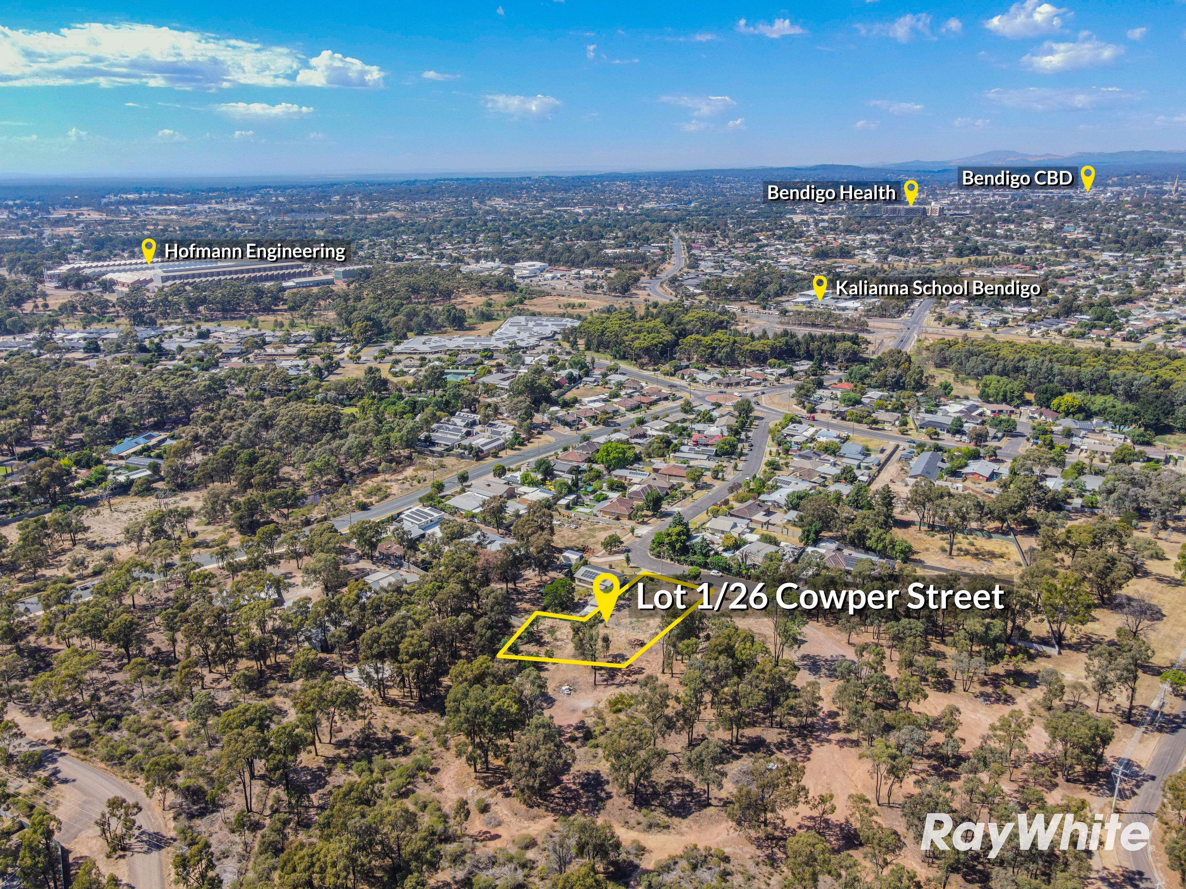 Lot 1 26 Cowper Street, North Bendigo, VIC 3550 Sold Land Ray White