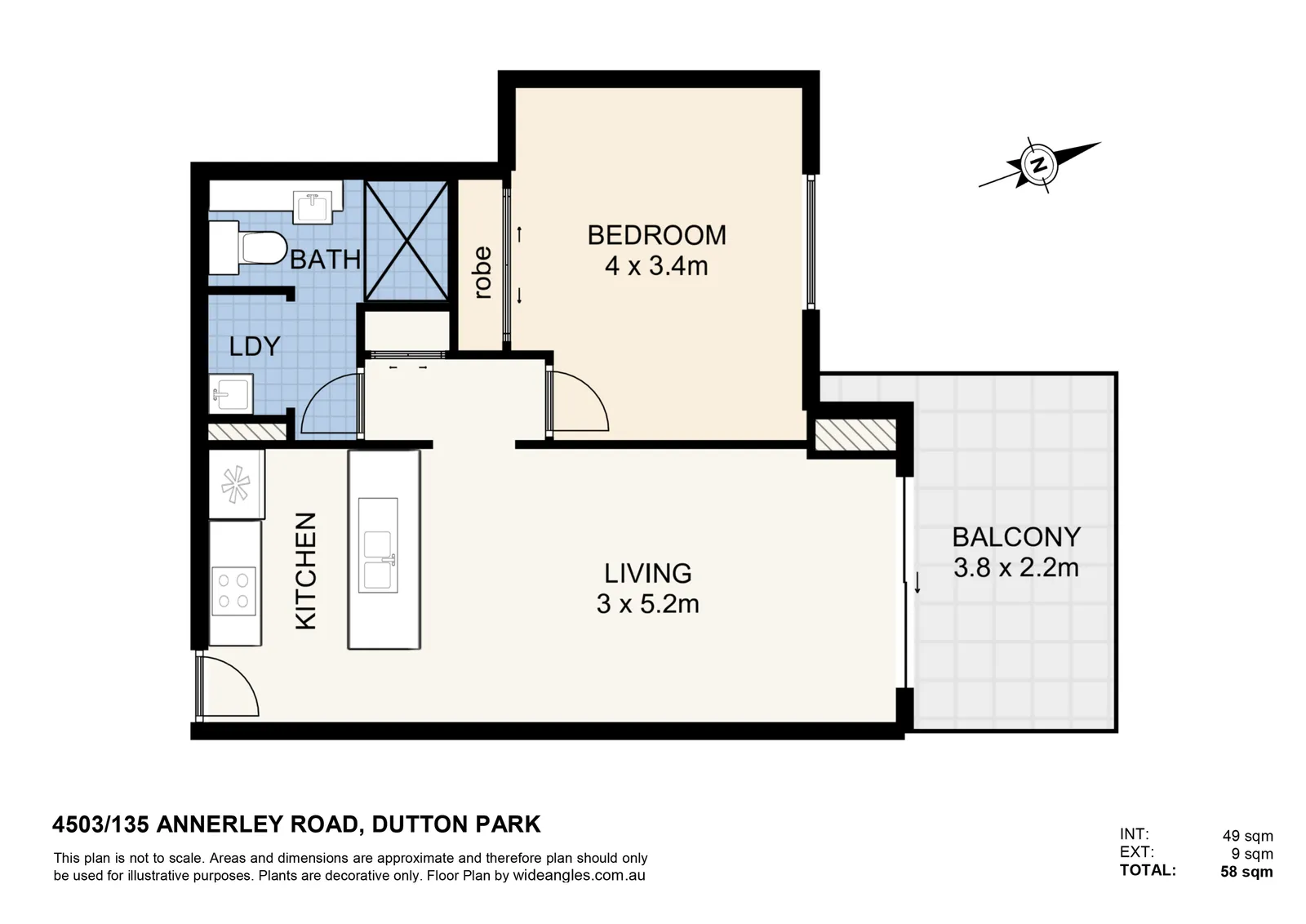 4503/135-151 ANNERLEY Road, Dutton Park floorplan
