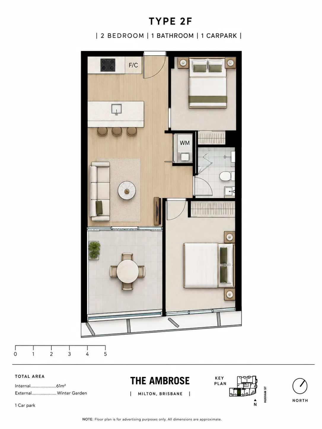 1611/19 Mcdougall Street, Milton floorplan