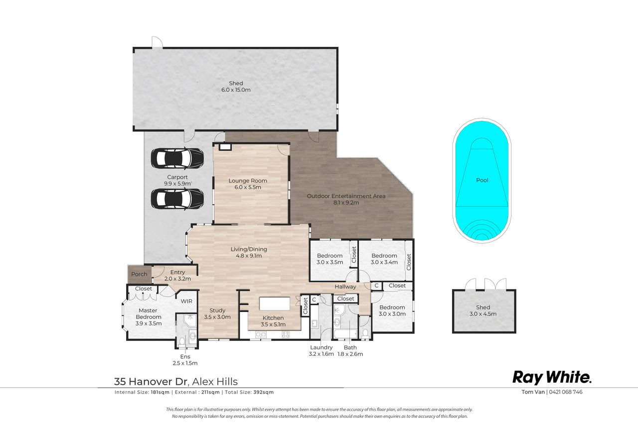 Floor plan 1 for 35 Hanover Drive, Alexandra Hills