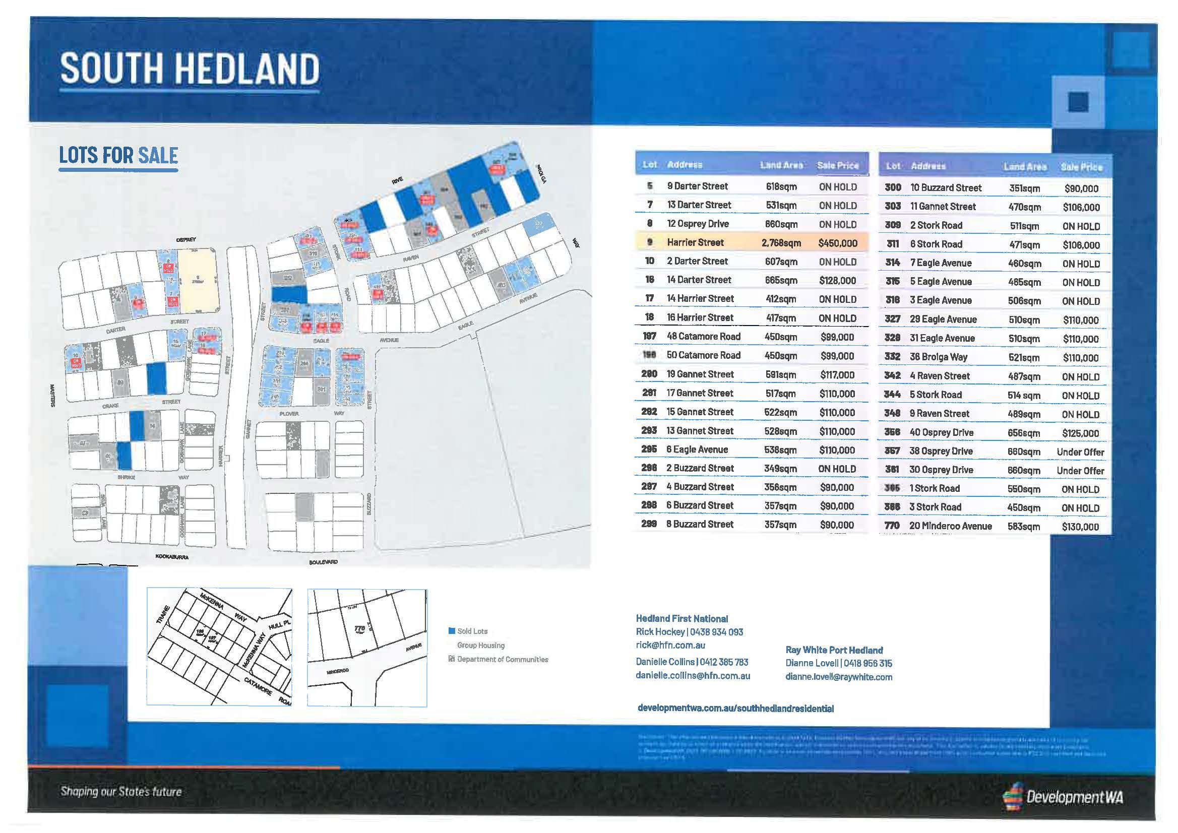 Land for Sale - Lot 290 19 Gannet, South Hedland, WA 6722