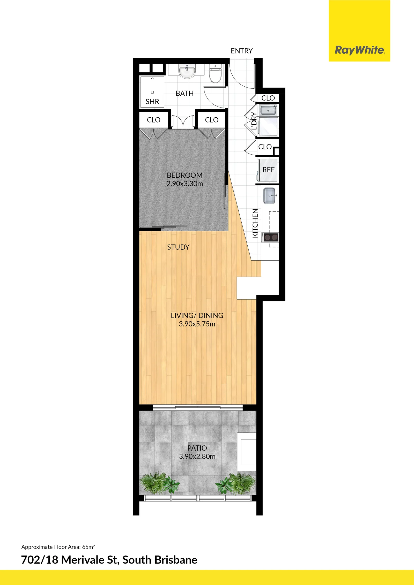 702/18 Merivale Street, South Brisbane floorplan