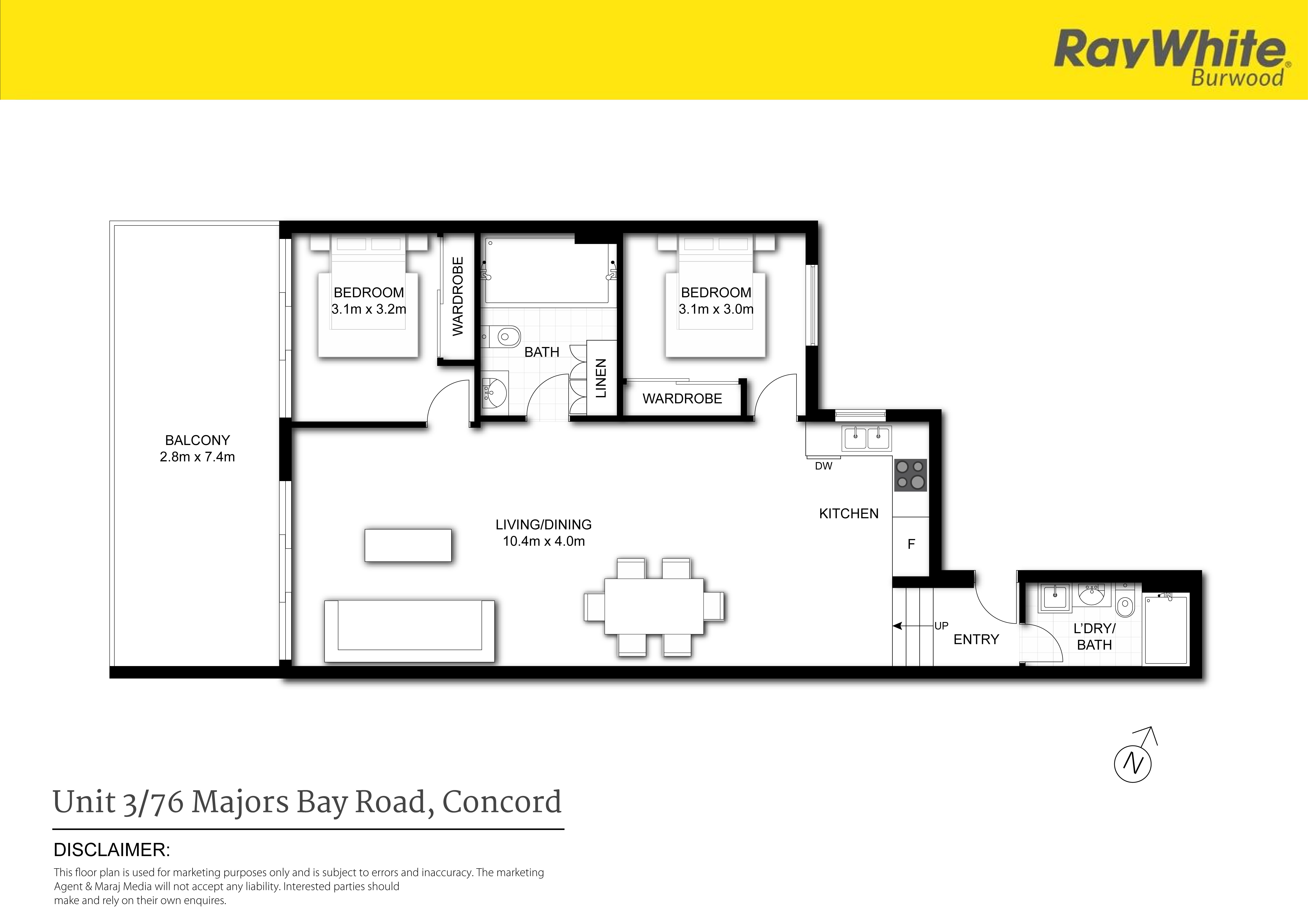 3 76 Majors Bay Road, Concord, NSW 2137
