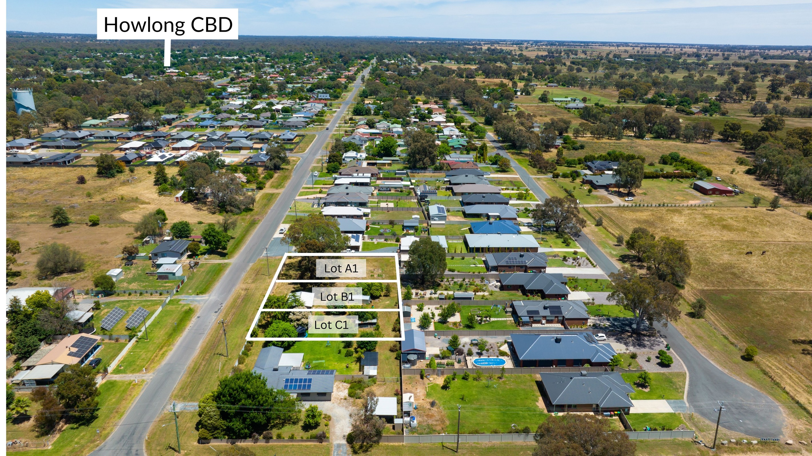 Proposed Subdivision, Lots A1, B1 & C1, 187-195 Kennedy Street, Howlong, NSW 2643