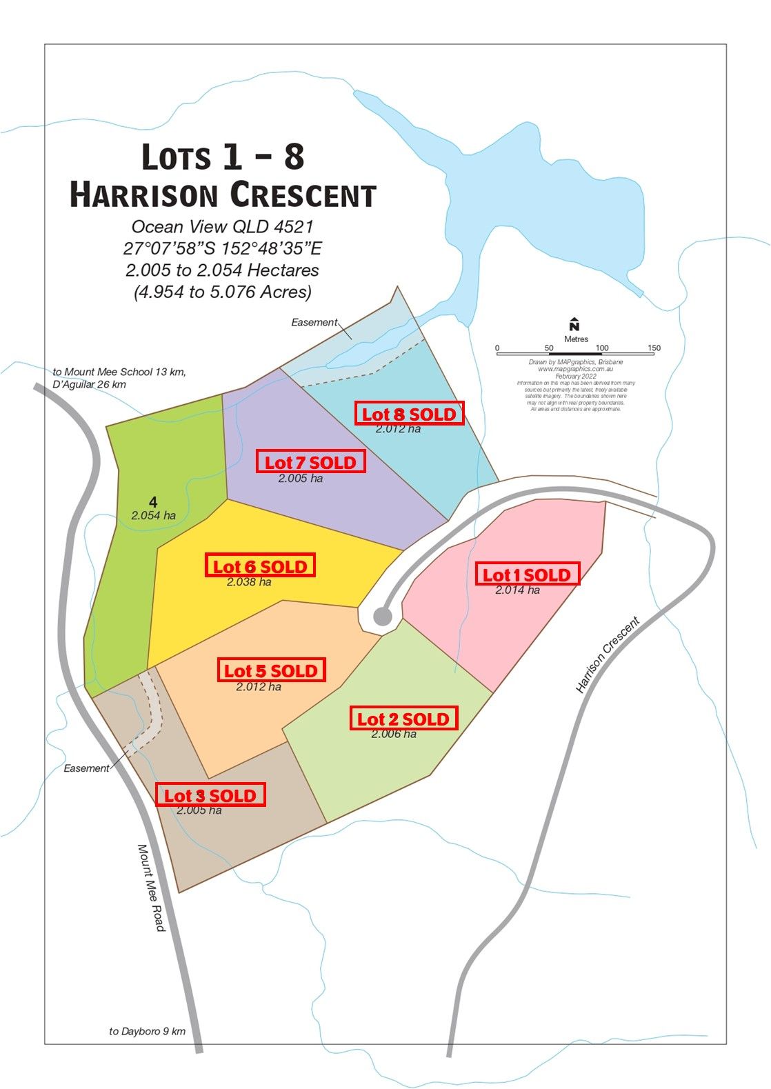 Lot 1 to 8 Harrison Crescent, Ocean View, QLD 4521 Land for Sale