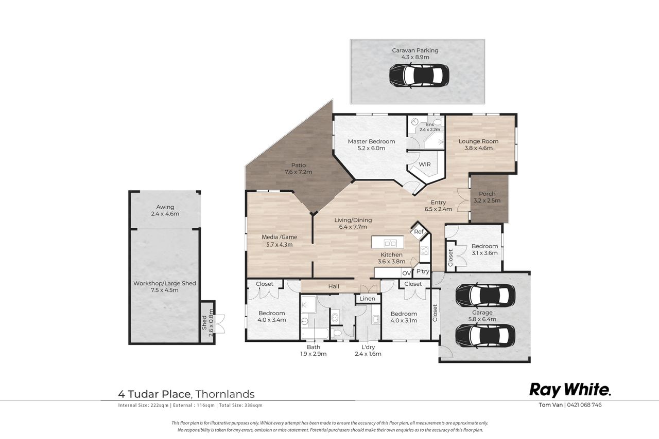 Floor plan 1 for 4 Tudar Place, Thornlands
