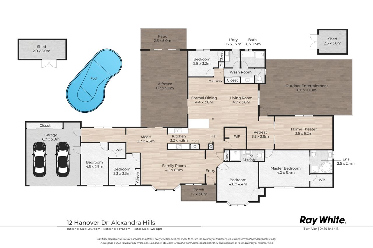 Floor plan 1 for 12 Hanover Drive, Alexandra Hills