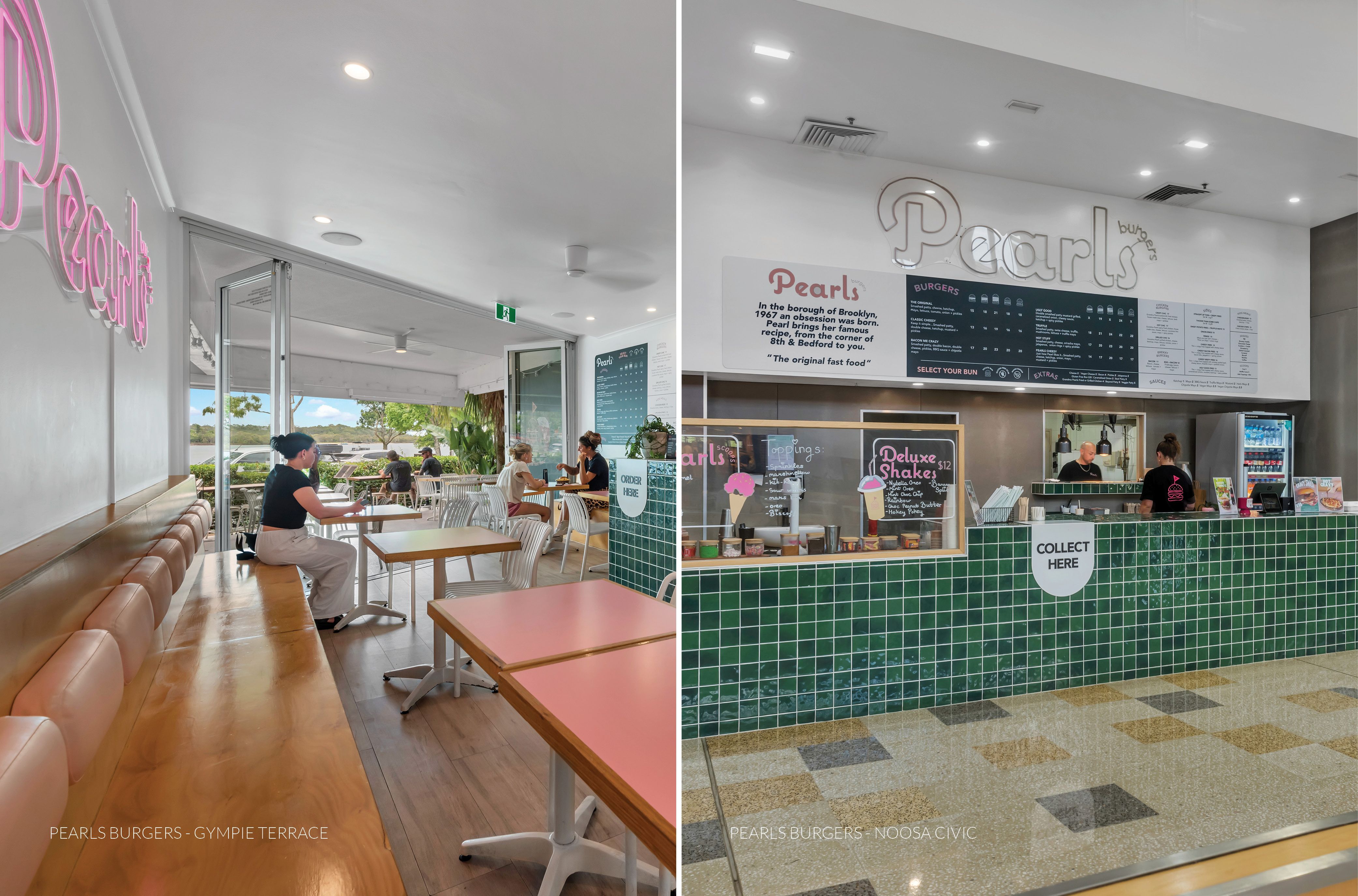 Pearls Burgers Located at Gympie Terrace & Noosa Civic, Noosaville, QLD 4566