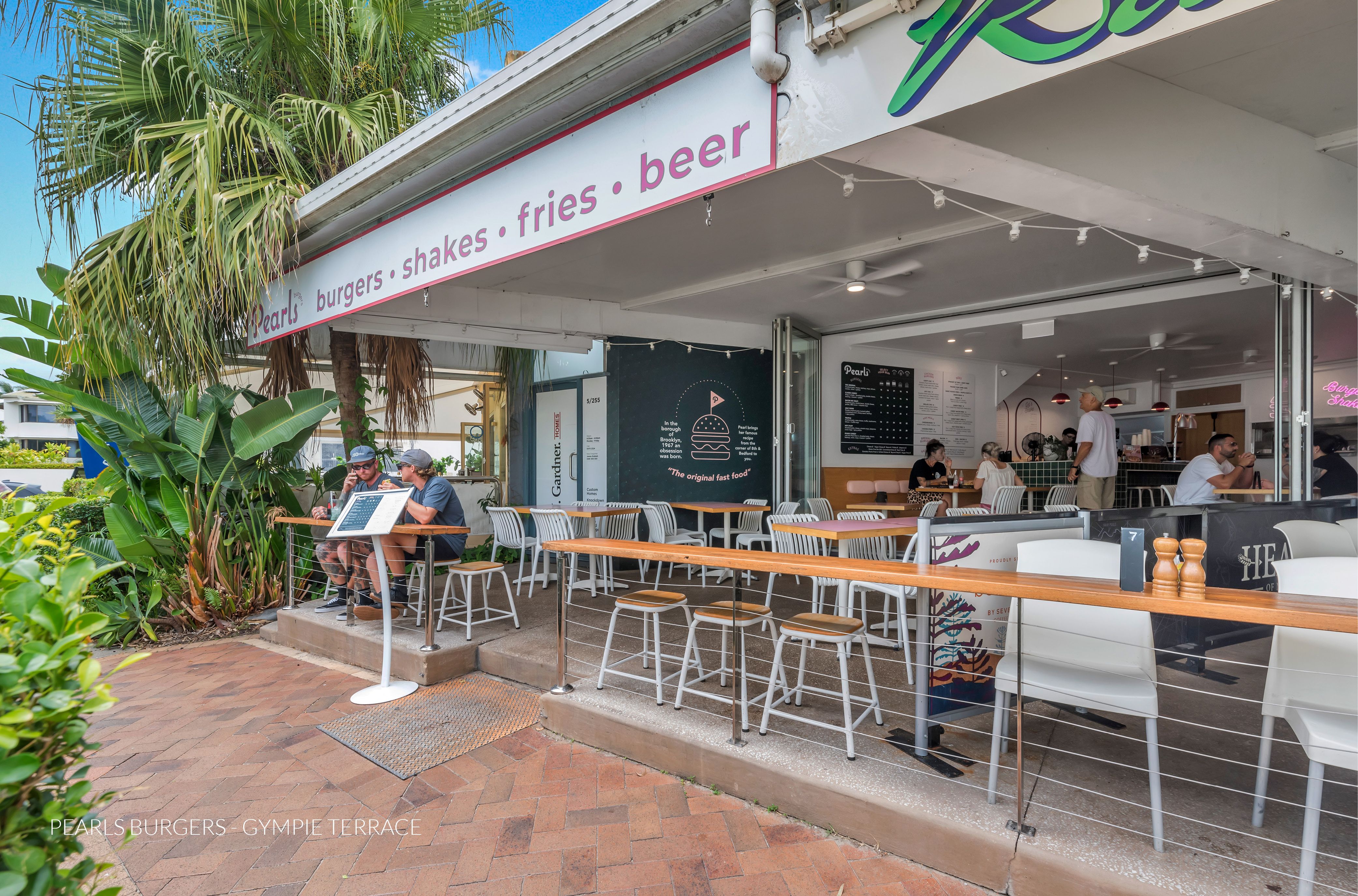 Pearls Burgers Located at Gympie Terrace & Noosa Civic, Noosaville, QLD 4566