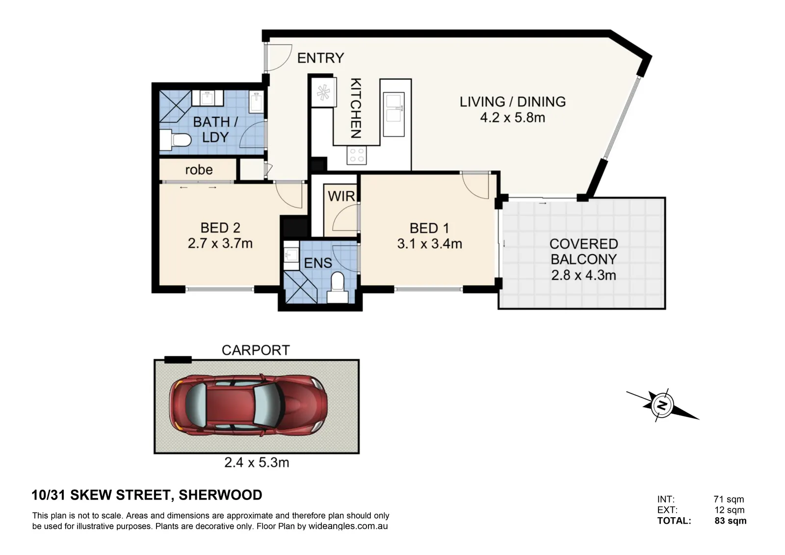 10/31 Skew Street, Sherwood floorplan