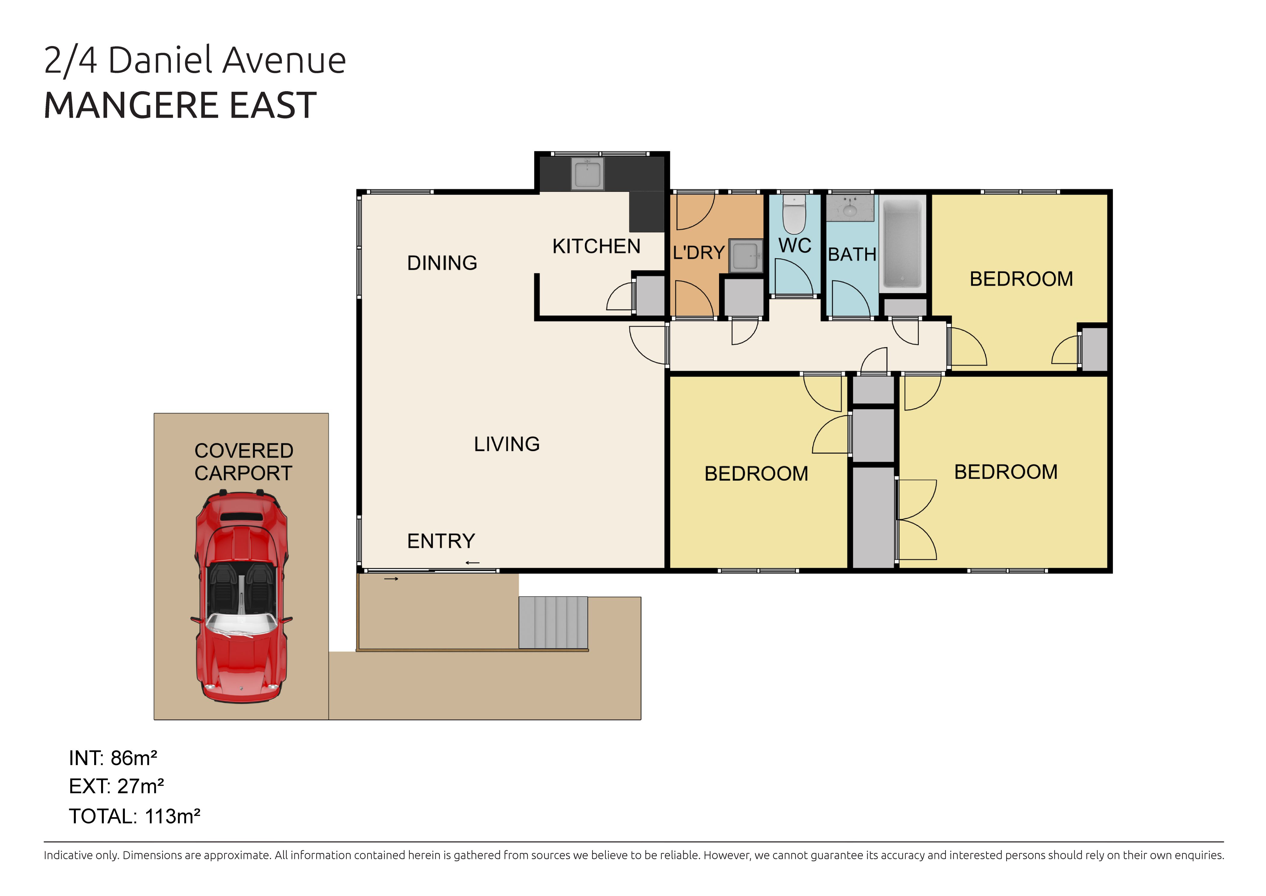 2/4 Daniel Avenue, Mangere, Manukau City