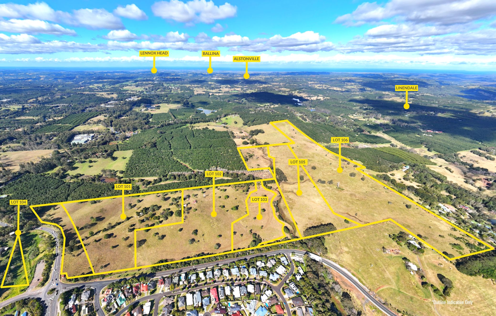Lots 101 - 106, 1055 Bruxner Highway, Goonellabah, NSW 2480