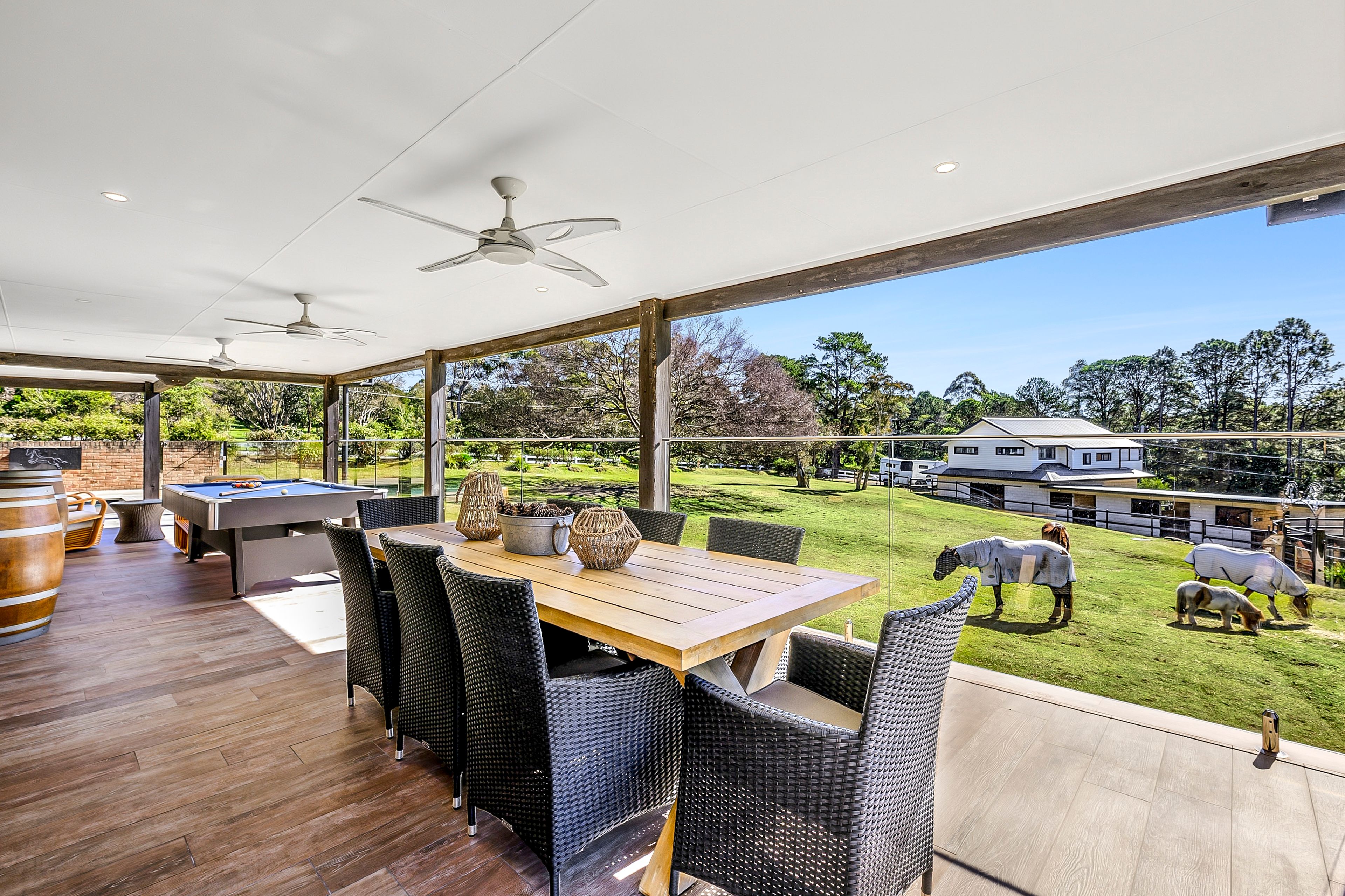 Premium boutique acreage with a homestead and flat, fabulous equine facilities, rolling near-level lawns and a paddock — photo 3 of 18