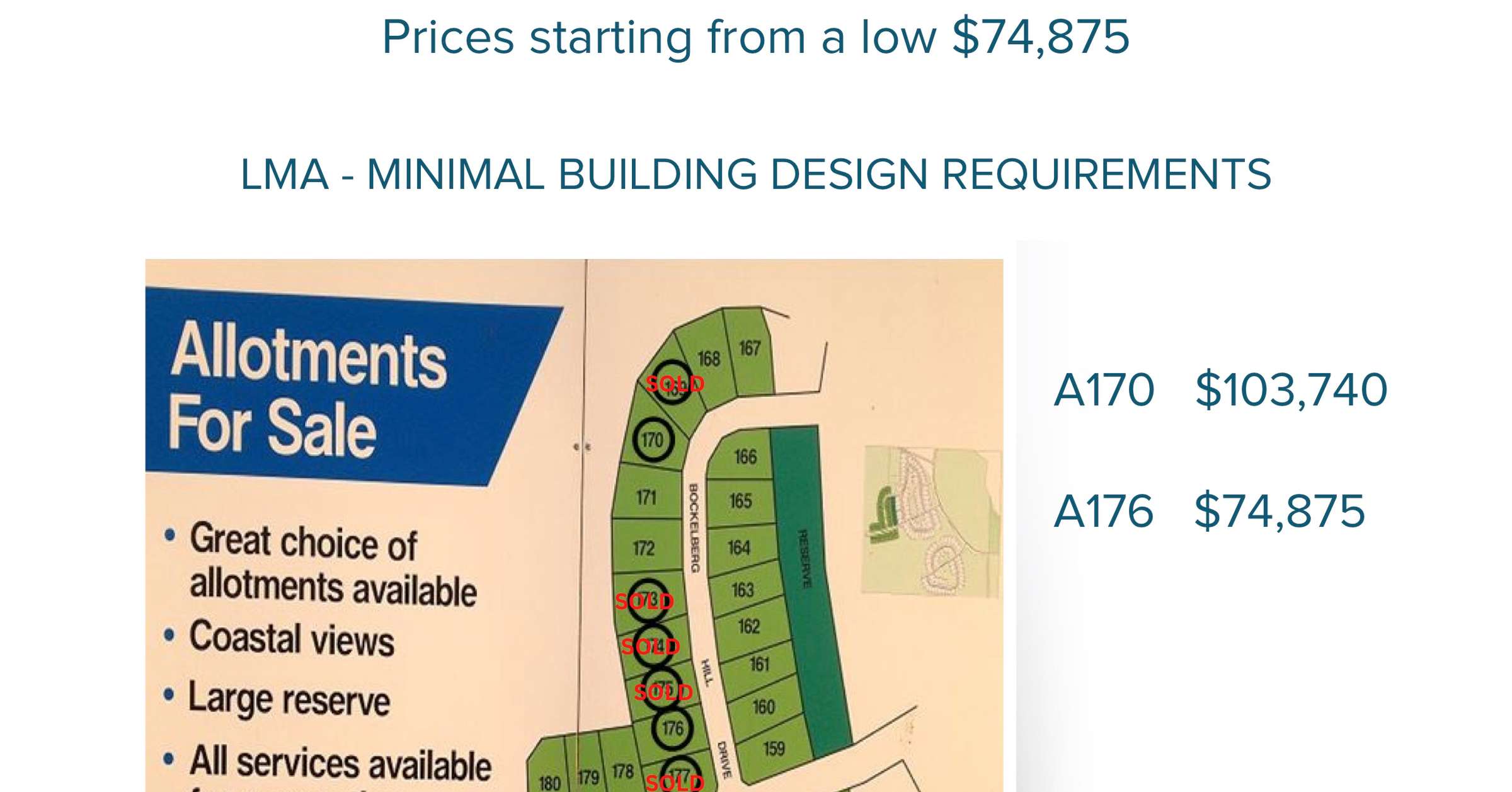 Land for Sale - Land sale Blancheport Heights, Streaky Bay, SA 5680