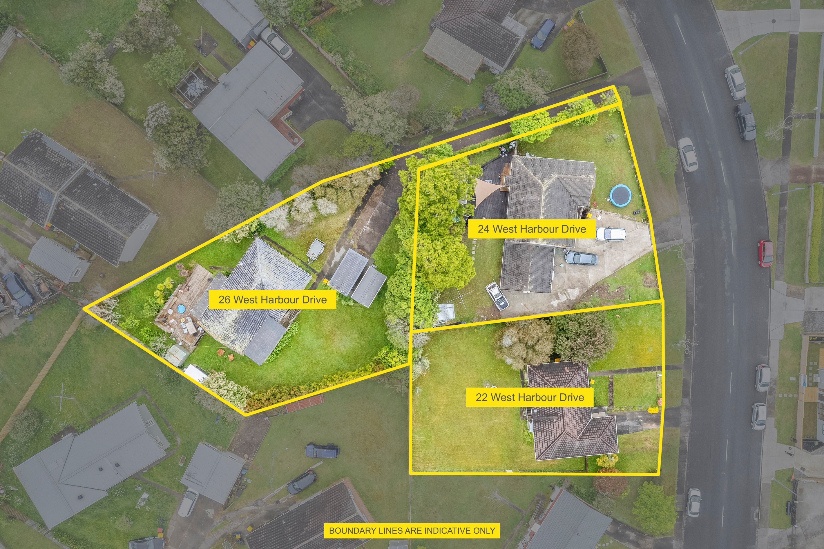 22, 24 & 26 West Harbour Drive, West Harbour, Waitakere City