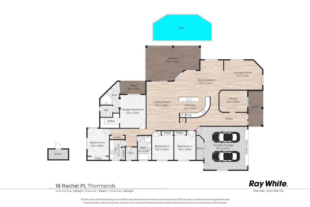Floor plan 1 for 18 Rachel Place, Thornlands