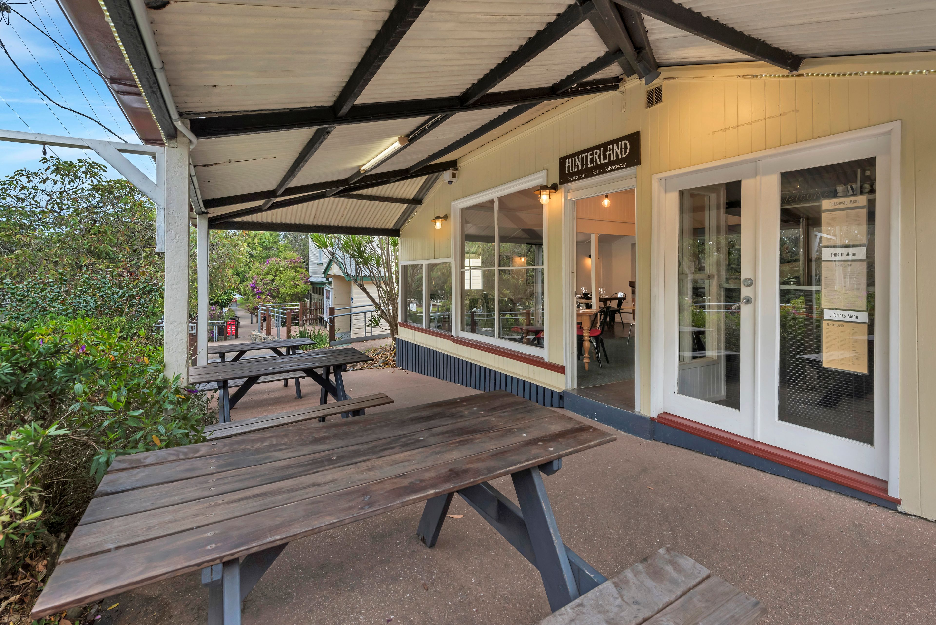 Hinterland Restaurant Cooran, located at 16 King Street, Cooran, QLD 4569