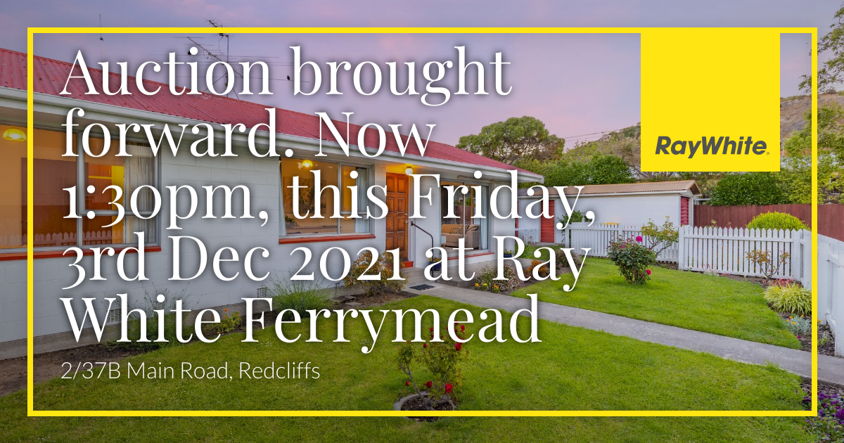 2/37B Main Road, Redcliffs, Christchurch City 8081 Sold House Ray
