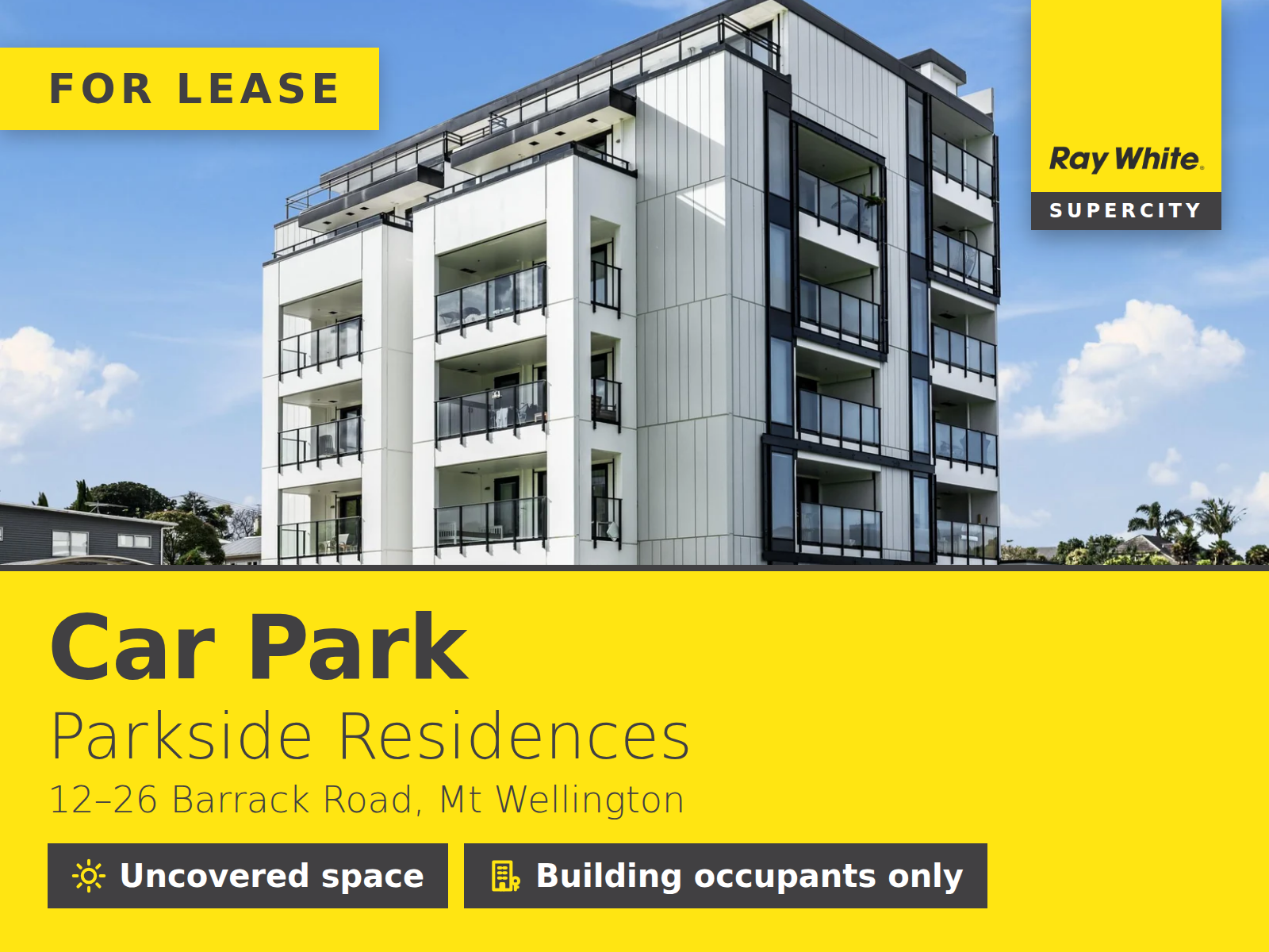 AVAILABLE CAR PARK AT PARKSIDE RESIDENCES 1