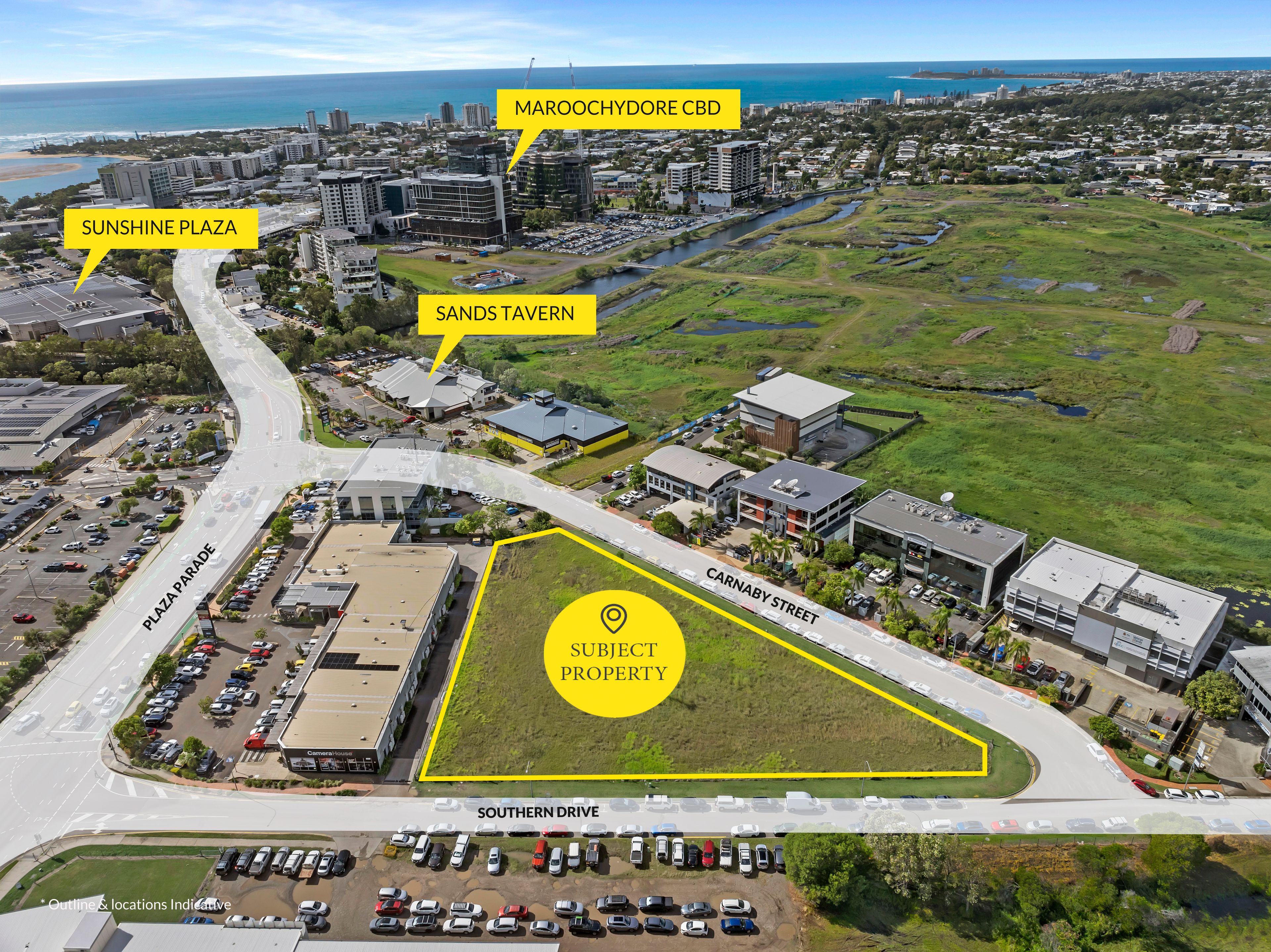 7 & 11 Southern Drive & 10 Carnaby Street — photo from Ray White Maroochydore