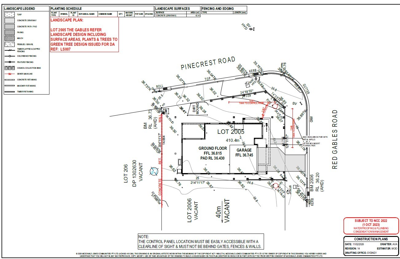Lot 2005, 79 Red Gables Road, Gables, NSW 2765