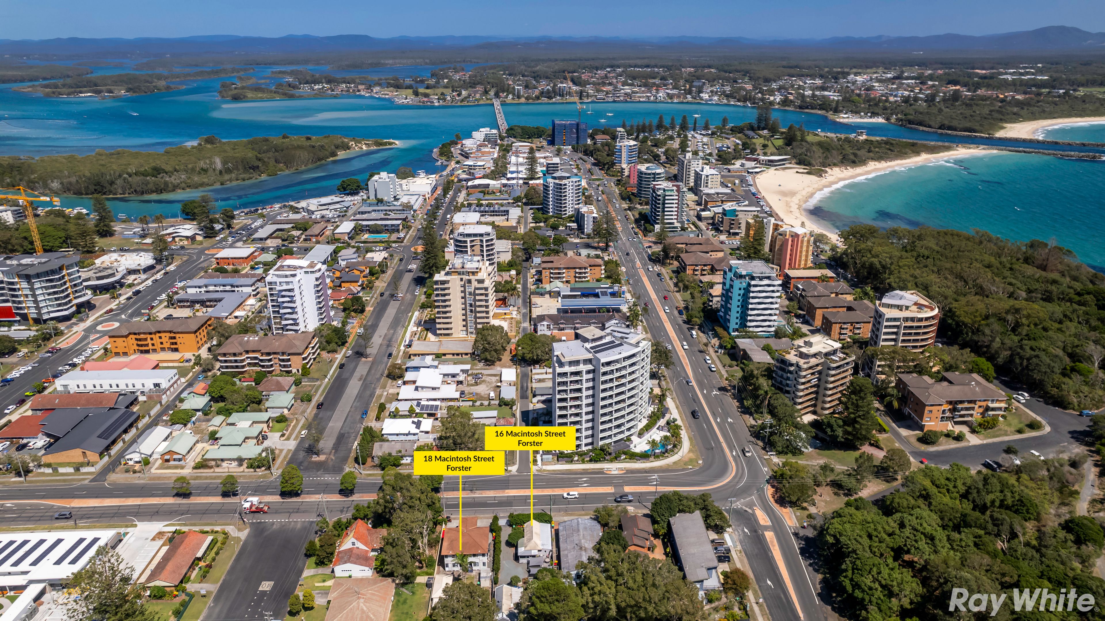 16 & 18 MacIntosh Street — photo from Ray White Forster Tuncurry